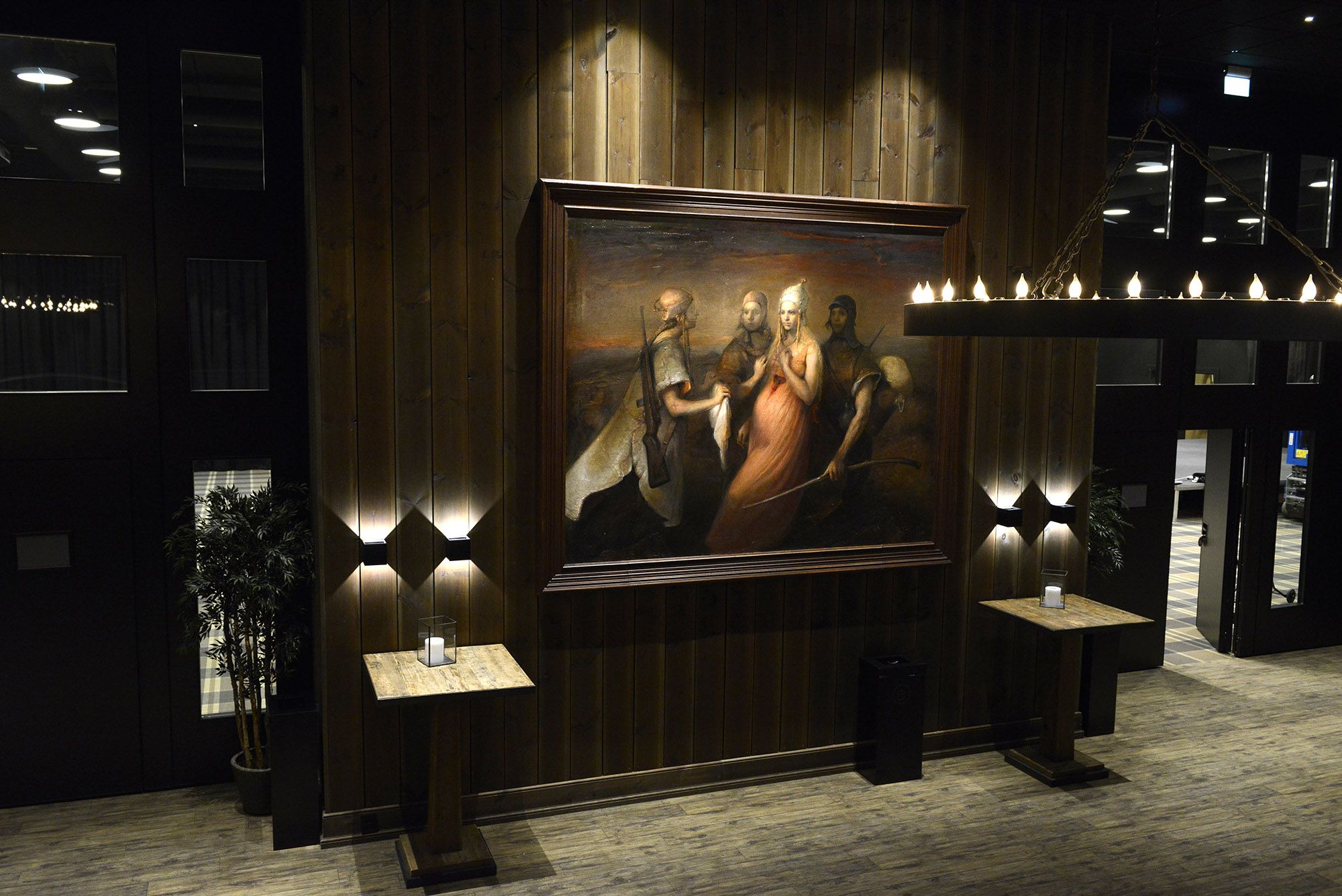 Bildet henger på Vestlia Resort på Geilo. Maleriet er en del av samlingen til The Gundersen Collection.
