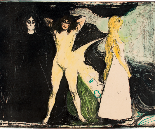 The Gundersen Collection er en imponerende samling av kunst og norske bondeantikviteter. Store deler av samlingen er stilt ut på hotellet Vestlia Resort i fjellbygda Geilo, Norge. The Gundersen Collection har også Norges viktigste private samling med grafikk av Edvard Munch. Ikke minst flere håndkolorerte grafiske verk. Her ser vi "Kvinnen i tre stadier"