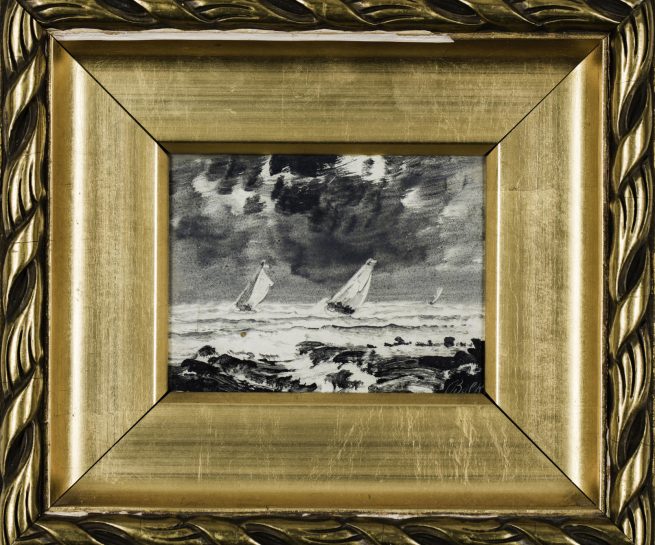 The Gundersen Collection er en imponerende samling av kunst og norske bondeantikviteter. Store deler av samlingen er stilt ut på hotellet Vestlia Resort i fjellbygda Geilo, Norge. The Gundersen Collection har også Norges viktigste private samling med grafikk av Edvard Munch. Ikke minst flere håndkolorerte grafiske verk. Her ser vi Peder Balke, Seilere, olje på treplate, 9x11,5 cm.