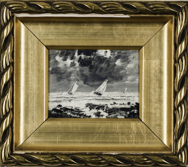 The Gundersen Collection er en imponerende samling av kunst og norske bondeantikviteter. Store deler av samlingen er stilt ut på hotellet Vestlia Resort i fjellbygda Geilo, Norge. The Gundersen Collection har også Norges viktigste private samling med grafikk av Edvard Munch. Ikke minst flere håndkolorerte grafiske verk. Her ser vi Peder Balke, Seilere, olje på treplate, 9x11,5 cm.