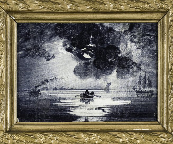 The Gundersen Collection er en imponerende samling av kunst og norske bondeantikviteter. Store deler av samlingen er stilt ut på hotellet Vestlia Resort i fjellbygda Geilo, Norge. The Gundersen Collection har også Norges viktigste private samling med grafikk av Edvard Munch. Ikke minst flere håndkolorerte grafiske verk. Her ser vi Peder Balke, marine, olje på papir oppklebet på treplate, 12x16 cm.