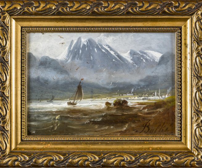 The Gundersen Collection er en imponerende samling av kunst og norske bondeantikviteter. Store deler av samlingen er stilt ut på hotellet Vestlia Resort i fjellbygda Geilo, Norge. The Gundersen Collection har også Norges viktigste private samling med grafikk av Edvard Munch. Ikke minst flere håndkolorerte grafiske verk. Her ser vi Peder Balke, Havnen i Skjervøy. Olje på lerret, 12x17,5 cm.