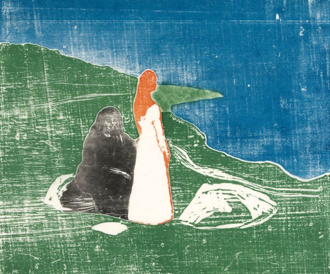 The Gundersen Collection er en imponerende samling av kunst og norske bondeantikviteter. Store deler av samlingen er stilt ut på hotellet Vestlia Resort i fjellbygda Geilo, Norge. The Gundersen Collection har også Norges viktigste private samling med Munch-grafikk. Ikke minst flere håndkolorerte grafiske verk. Her ser vi Edvard Munch, "To kvinner ved stranden"