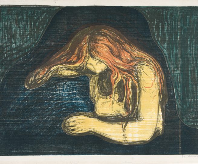 The Gundersen Collection er en imponerende samling av kunst og norske bondeantikviteter. Store deler av samlingen er stilt ut på hotellet Vestlia Resort i fjellbygda Geilo, Norge. The Gundersen Collection har også Norges viktigste private samling med Munch-grafikk. Ikke minst flere håndkolorerte grafiske verk. Her ser vi Edvard Munch, "Vampyr II"