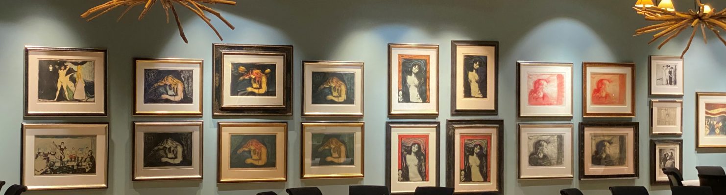 Hele Munch-samlingen til The Gunderen Collection er for øyeblikket stilt ut på Vestlia Resort på Geilo.